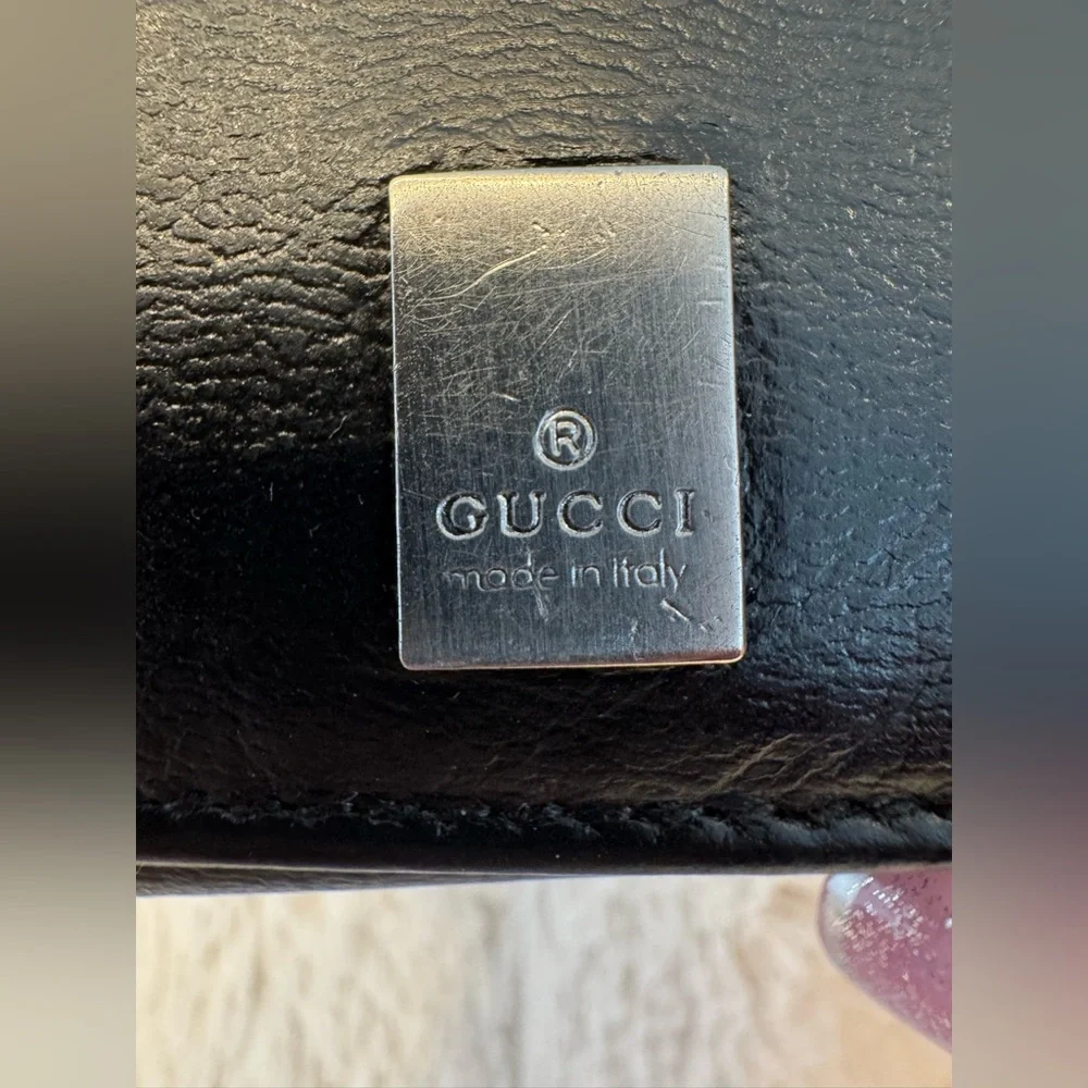 Gucci Unisex Leather Wallet Keyholder - Vintage - EUC